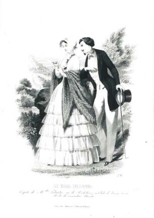 Les Modes Parisiennes, Tafel 278: Kleid aus weißem Mousseline