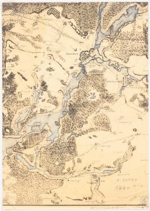 Pläne von Berlin und Umgebung: Spandau: Grundriss 1:50000