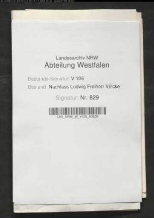 40 Briefe des Gatten Ludwig Vincke