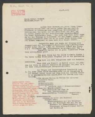 Brief an Roberto Gerhard : 15.04.1933