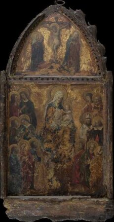 Madonna mit Kind und Kreuzigung Christi