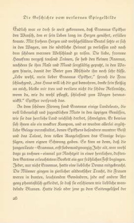 Die Geschichte vom verlornen Spiegelbilde
