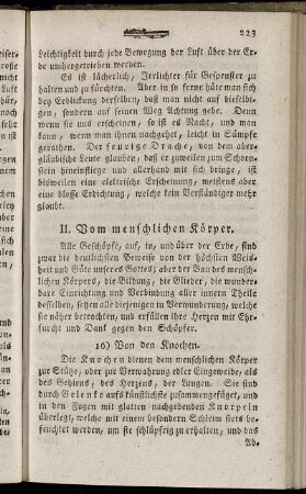 II. Vom menschlichen Körper