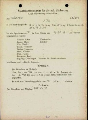 Roth, Luise