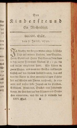 CCCXIV. Stück, den 7. Julii, 1781