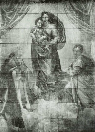 Sixtinische Madonna : Röntgenaufnahme, Gemälde