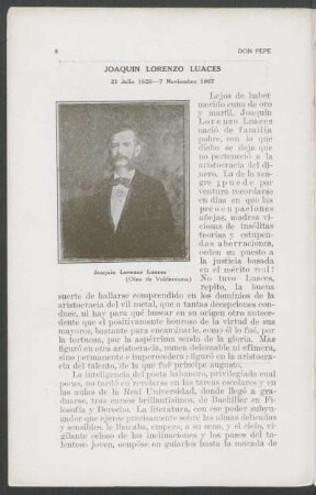 Joaquín Lorenzo Luaces - (Óleo de Valderrama)