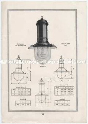 Osram-Lampen-Armatur (Technische Zeichnung)