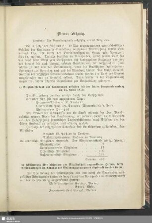Plenar-Sitzung