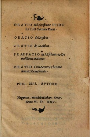 Oratio dicta in funere Friderichi Saxoniae Ducis