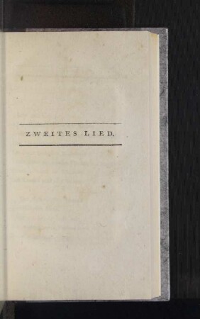 Zweites Lied.