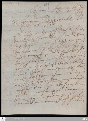 Brief von Henriette Catharina v. Gersdorff an August Hermann Francke.