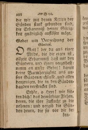Gebet um Verzeihung der Sünden.