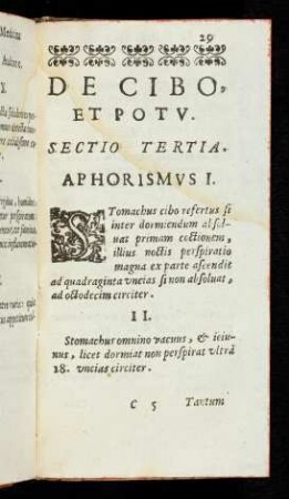 29r-42r Sectio Tertia: De Cibo et potu