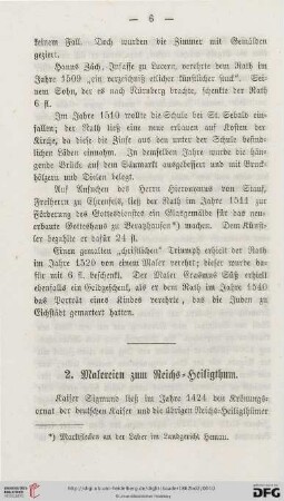 2. Malereien zum Reichs-Heiligthum