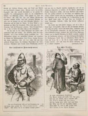 "Der passionirte Feuerwehrmann" "Der ächte Trinker"