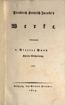 Friedrich Heinrich Jacobi's Werke, 4,2
