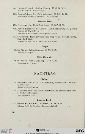 Nachtrag (Nr. 175-177)