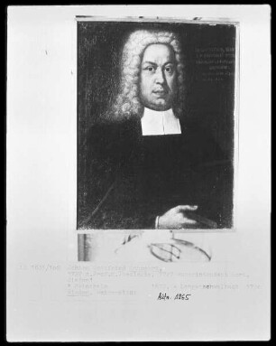 Bildnis des Giessener Universitätsprofessors Johann Gottfried Schupart