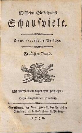 Willhelm Shakespears Schauspiele, Zwölfter Band. [Macbeth]