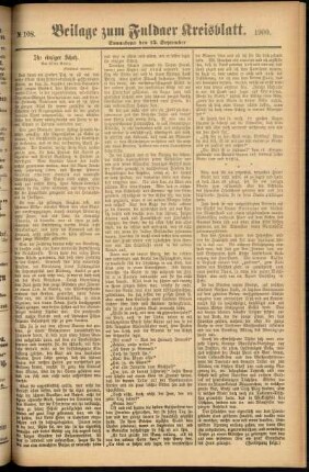 Zweite Ausgabe vom Samstag, den 15. September 1900.