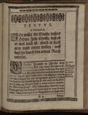 Textus; Expositio Coci.