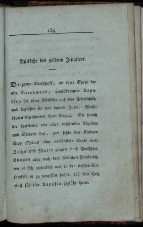 Rückkehr des goldnen Zeitalters
