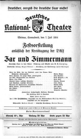Zar und Zimmermann