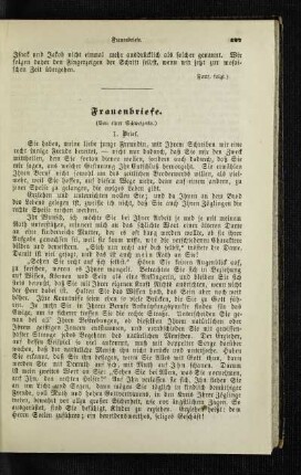 Frauenbriefe