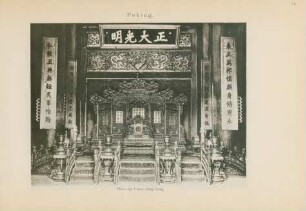 Peking. Thron im Chien-ching-kung