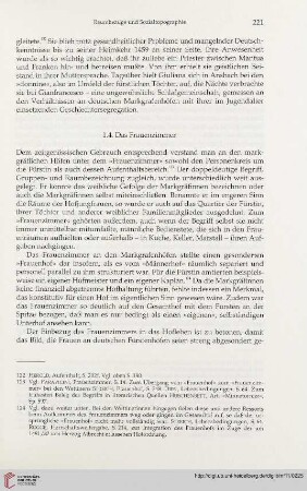 1.4. Das Frauenzimmer