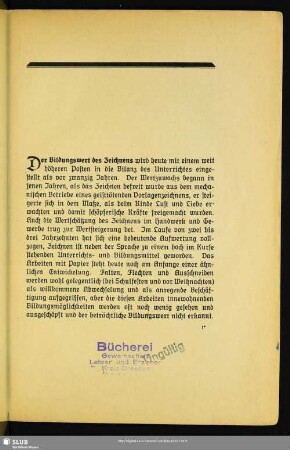 [Der Bildungswert von Papierarbeiten]