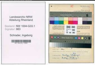 Entnazifizierung Ingeborg Schrader , geb. 05.11.1913 (Studienreferendarin)