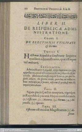 Liber II. De Reipublicae Administratione