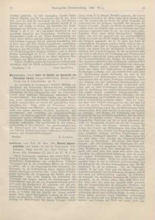 77 [Rezension] Warschauer, Adolf, Ueber die Quellen zur Geschichte des Florentiner Concils. Inauguraldissertation