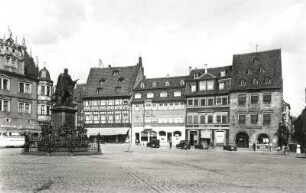 Coburg, Markt : Coburg. Markt. Nordostseite mit Denkmal Albert, Prinz von Sachsen Coburg