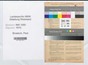 Entnazifizierung Paul Broetsch, geb. 27.10.1912 (Klaermeister)