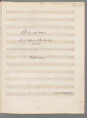 2 Deutsche Volkslieder, IrmR JWV 99 - BSB Mus.ms. 4696-10 : [title page, pencil:] 10. [ink:] Zwei deutsche Volkslieder // für eine Singstimme mit Piano=Begleitung // bearbeitet // von // Josef Rheinberger