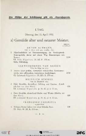 I. Tag: Dienstag, den 12. April 1932 (Nr. 1-234a)