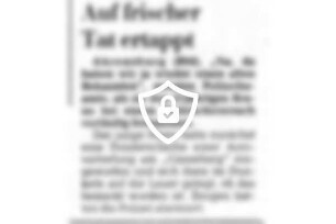 Auf frischer Tat ertappt