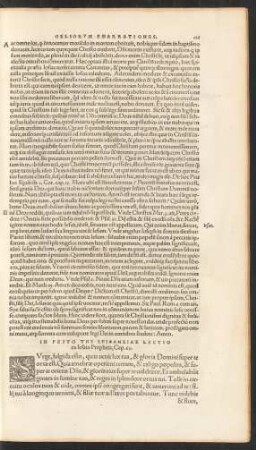 In Festo Tēs Epiphaneias Lectio ...