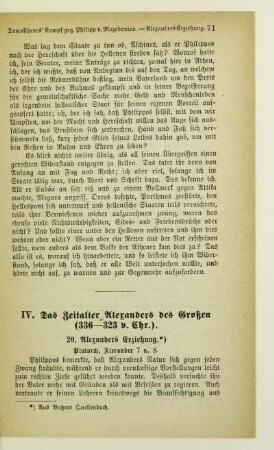 IV. Das Zeitalter Alexanders des Großen (336-323 v. Chr.)