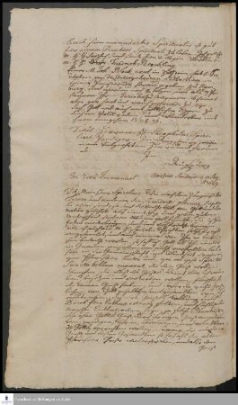 Brief von Friedrich Breckling an Gottlieb Spizel, (Abschrift).