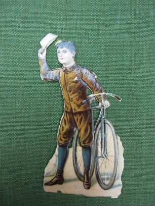 Stanzbild: Junge mit Fahrrad