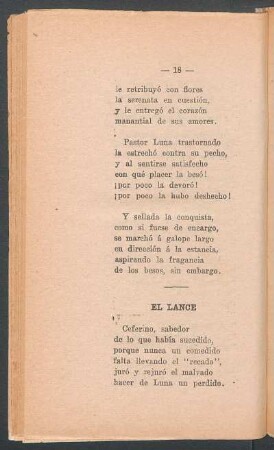 El lance