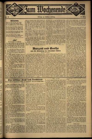 Zweite Ausgabe vom Sonntag, den 10. März 1935.