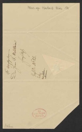 Brief an Ferdinand Mendheim, 14.01.1842