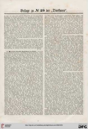 Beilage zu Nr. 29