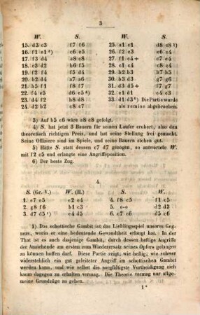 Beiträge zur Theorie und Praxis des Schachspiels : in einer Reihe von Abhandlungen, Partien, Räthseln etc., 3. 1848