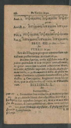 Sect. IV. [VI.] De Verbis in mi.